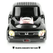 QFX BT-1956 RETRO TRUCK DUAL 2” BLUETOOTH SPEAKER WITH BASS RADIATOR AND ON-THE-GO LED LIGHTS (Black)
