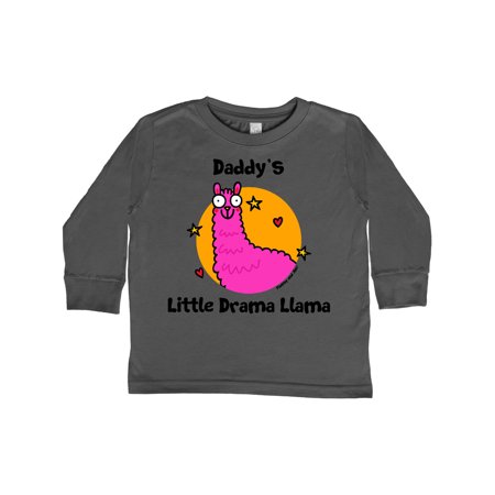 

Inktastic Daddy s little Drama Llama Gift Toddler Boy or Toddler Girl Long Sleeve T-Shirt