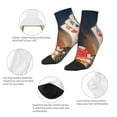 thumbnail image 3 of Bingfone Casino Poker Chips Design Patterned Men's Women's Casual Cotton Socks, 3 of 5