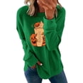 thumbnail image 1 of Sudadera UKAP con estampado de Calabaza para mujer de otoño manga larga, 1 of 3
