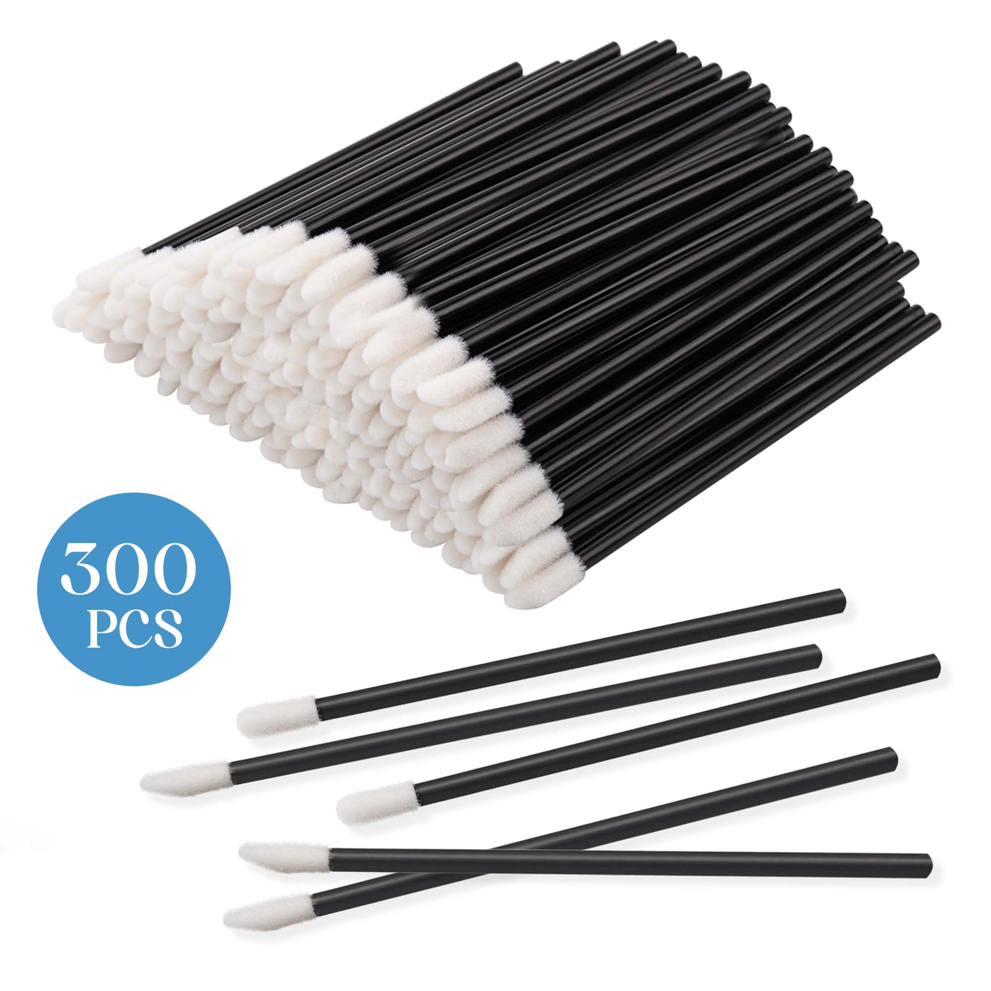 Pansylife 300PCS Disposable Lip Brushes, Lip Wands Lipstick Applicator
