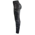 thumbnail image 5 of Womens Denim Print Ripped Leggings Fake Jeans Look Plus Size Tummy Control High Waisted Stretch Yoga Pants, 5 of 7
