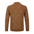 thumbnail image 3 of Vedolay Mens Sweaters 2023 Long Sleeve Soft Sweaters Lightweight Men Pullovers Brown,M, 3 of 3