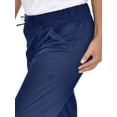 thumbnail image 3 of Mini Marilyn Scrubs Straight Leg 4-Way Stretch Flare Leg Elastic Waistband Four Pocket Pants with Cargo Pockets, 3 of 3