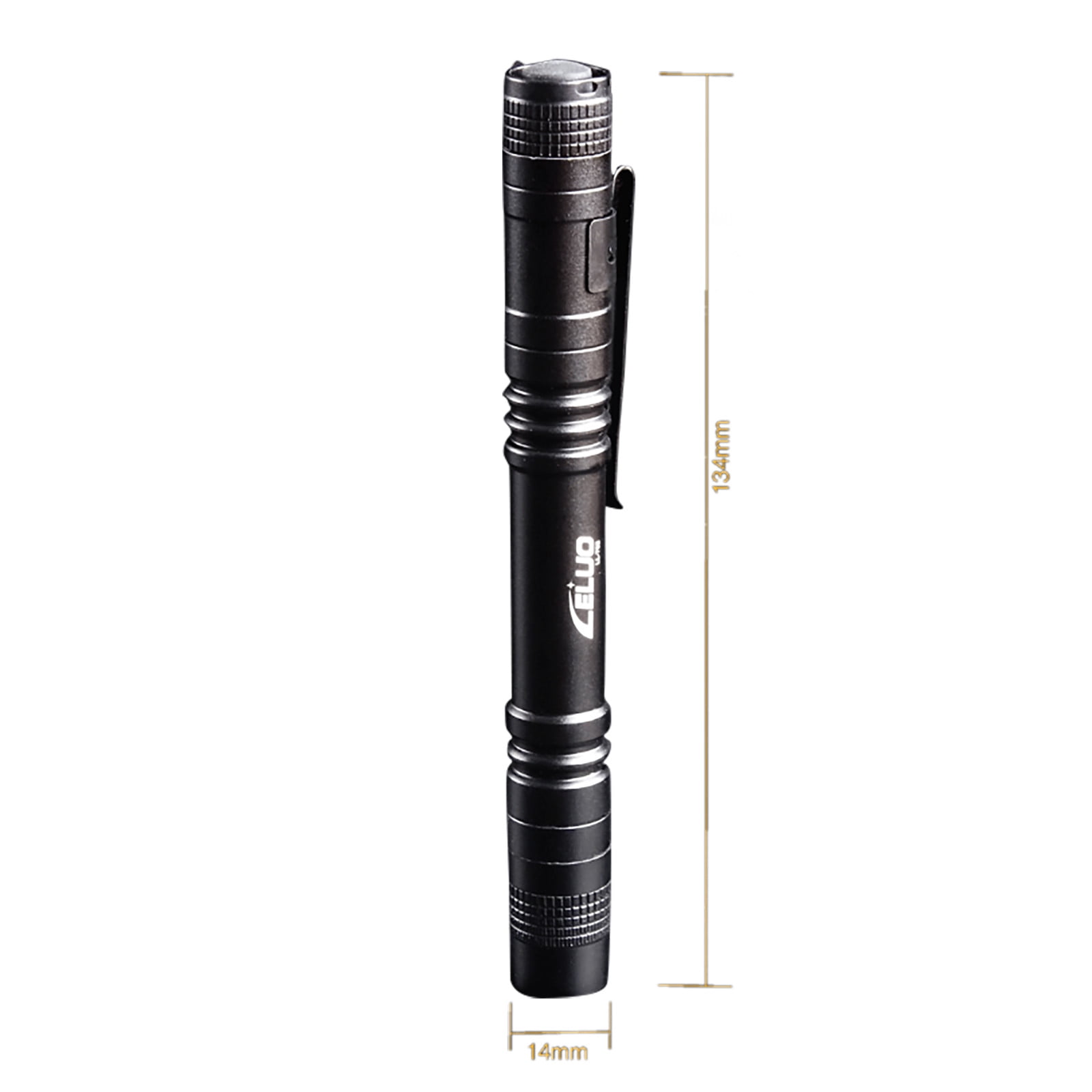 70085 rechargeable flashlight 2 function LED Flashlight LL-702 | Long-Range Telescopic Beam | Super Bright 150LM |  USB Rechargeable Mini Torch | Anti-Skid Aluminum Alloy | For , Cycling,  Camping | 1 Pack | 14x1.6x1.6cm