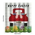thumbnail image 3 of Hometravel Easter Print Shower Curtain, Digital Waterproof Fabric Bath Curtain, No Drill Polyester Partition with Hooks for Bathroom, 3 of 6