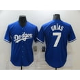 thumbnail image 1 of Baseball Jersey Dodgers Jersey Fan Elite Edition Dodgers 7 # Urias Copy Player Name Jersey, 1 of 2