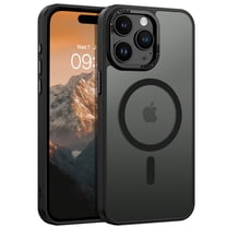 DUEDUE iPhone 15 Pro Case 6.1", Compatible with Mag-Safe, Magnetic Matte Slim Shockproof Case for iPhone 15 Pro, Black