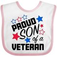 thumbnail image 3 of Inktastic Proud Son of a Veteran- Veterans Day Boys Baby Bib, 3 of 4