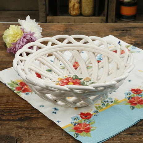 The Pioneer Woman Vintage Floral 7.5-Inch Bread Basket
