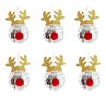 thumbnail image 4 of Nuevos adornos navideños con forma de bola de discoteca, sombrero de alce, colgante para árbol de Navidad, muñeco de nieve, Papá Noel, bola colgante, decoración navideña para Año Nuevo 2025, 4 of 5