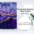 thumbnail image 2 of 4 Piece Bathroom Set with Shower Curtain and Rugs, Gold Purple Bathroom Shower Curtain Set with Rugs, Incl Shower Curtain with 12 Hooks, Soft Bath Mat, U-Shaped Floor Mat, Toilet Lid Oval Rug, 2 of 7