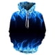thumbnail image 2 of Sudadera con capucha de llamas multicolores para hombre, nueva sudadera con estampado 3D, sudadera con capucha de gran tamaño, ropa de moda de otoño, 2024, 2 of 5