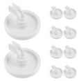 thumbnail image 4 of WEUVEB White Plastic Dishwasher Rack Wheels, Durable and Precise, for Easy Movement and Storage, 4 of 8