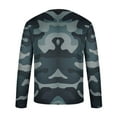 thumbnail image 4 of Men's Long Sleeve Round Neck Camo T-Shirt Camouflage Long Sleeve Thermal Soft Lightweight Shirt Tops, 4 of 5