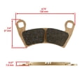 thumbnail image 2 of Front & Rear Brake Pads for Polaris RZR XP 1000 2014-2017 Sintered, 2 of 5