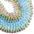 thumbnail image 2 of 50 cuentas sueltas de cristal austriaco con forma de rueda de 8 x 6 mm, espaciador redondo plano, para hacer joyas, pulseras, accesorios DIY, 2 of 5