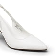 thumbnail image 2 of Zapatos de Tacón Bajo con Tira Trasera Blancos para Mujer DREAM PAIRS, 2 of 7