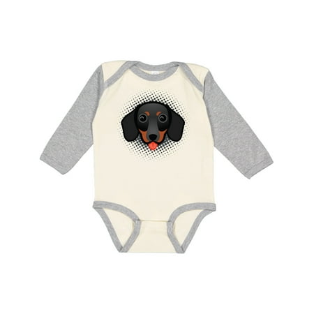 

Inktastic Dachshund Black and Tan Dog Gift Baby Boy or Baby Girl Long Sleeve Bodysuit