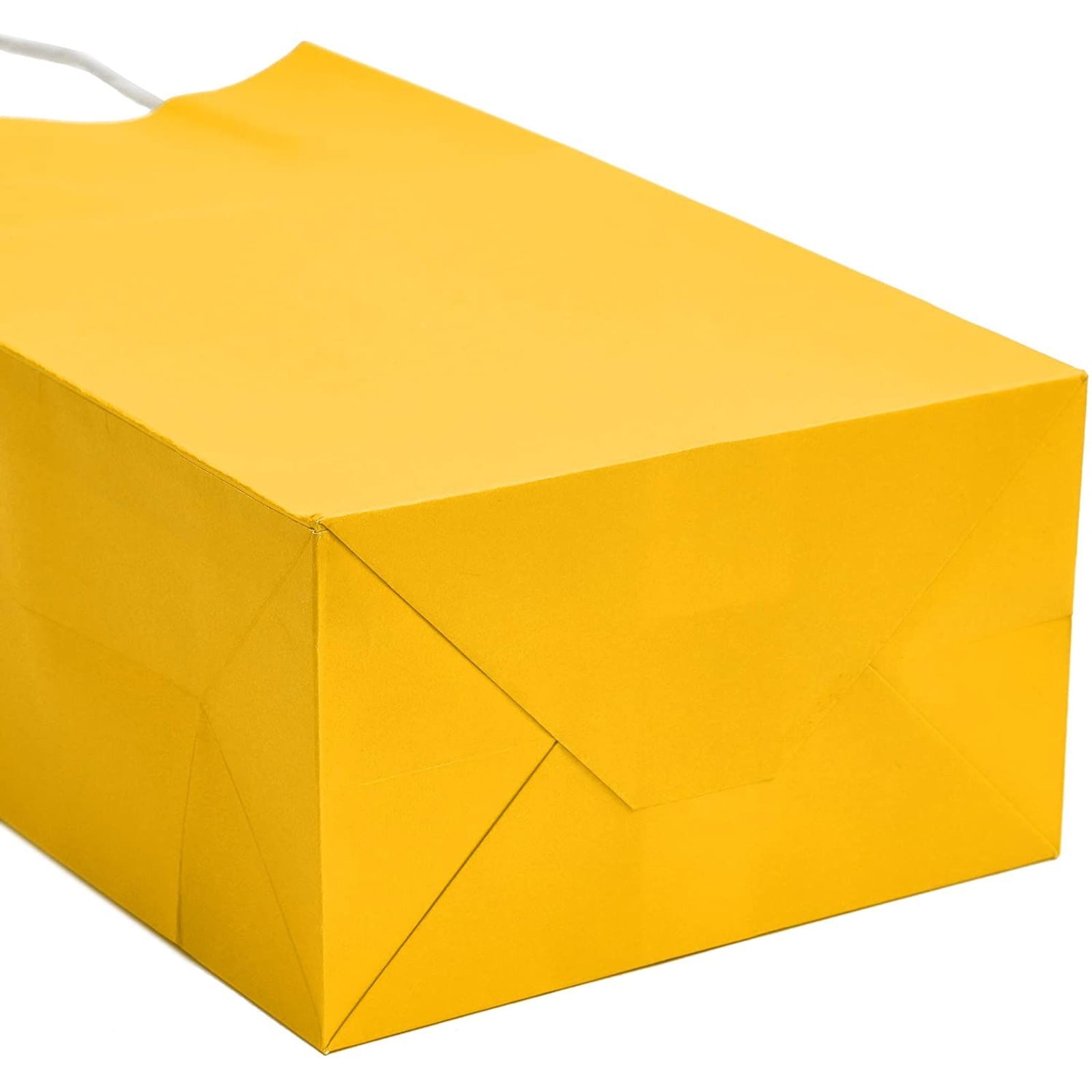 YELLOW Colored Paper Bags with Twisted Handles - 10 x 5 x 12H“