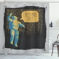 thumbnail image 1 of Ambesonne Astronaut Shower Curtain, I Need More Space, 69"Wx84"L, Black Mustard Grey, 1 of 3
