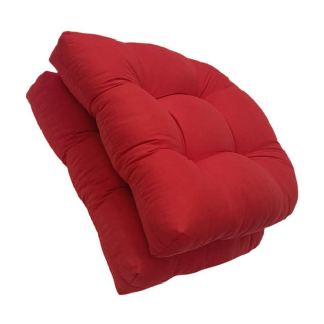 Cojín De Mimbre Para Asiento De Patio, Transpirable, Para Interior Y Exterior, Color Rojo