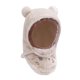 thumbnail image 1 of Gorro de invierno para niños, mascarilla facial a prueba de viento con orejas de animales, pañuelo para la cabeza, cubrebocas con capucha Orejas De Oso Beige, 1 of 9