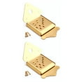 thumbnail image 2 of relayinert Mandolin Tailpiece Triangular Stringed Replacement Part with Screws Decorative Repair Guitar String Accessory 1 2Set, 2 of 6