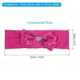 thumbnail image 2 of Uxcell Chair Sash Bow Spandex Stretch Chair Cover Bands Sashes with Bow Knot Rose Red 10, 2 of 6