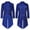 Blue, variant on Men's Long Sleeve Sequin Tailcoat Tuxedo Jacket Shiny Blazer Coat with Bow Tie Costume for Halloween Yellow