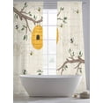 thumbnail image 5 of Bees Branches Sheer Curtains 84 Inch Length 2 Panels Set, Farmhouse Spring Botanical Elegant Voile Window Treatment Rod Pocket Curtains Sheers Drapes for Bedroom/Living Room/Kitchen 52"x84"x2, 5 of 7