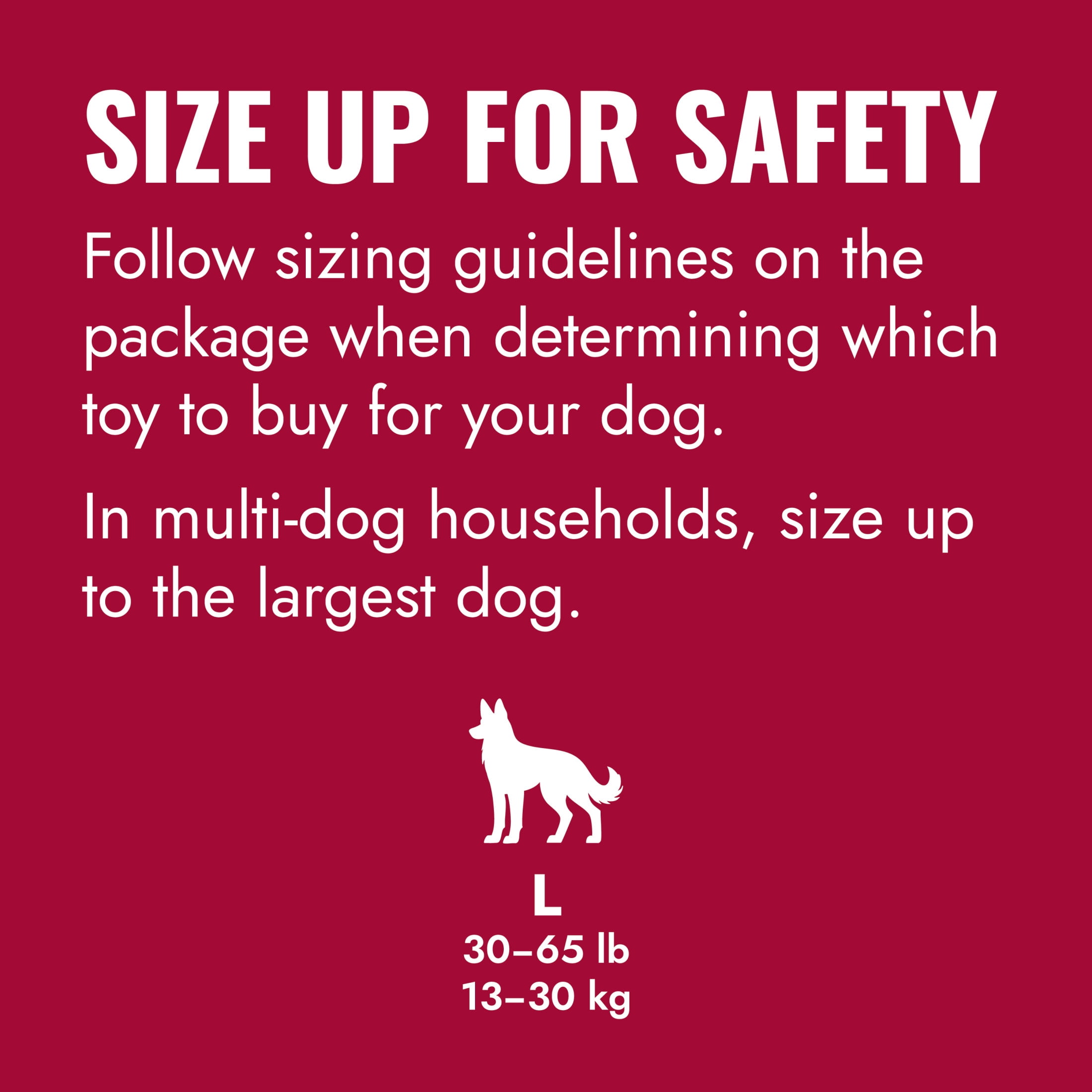 KONG® Tails, Natural Classic Rubber with Squeaker Looped Handle Dog Toy, Large
