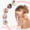 thumbnail image 2 of Pinzas para el pelo grandes de 4,3 pulgadas, antideslizantes, duraderas, para cabello fino para mujeres y niñas, pinzas para el pelo de sujeción fuerte para cabello grueso, 4 paquetes (negro, rosa nud Namotu PTL075, 2 of 7