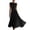 Black #1, variant on Draped Neck Midi Dress for Women Sleeveless Cinched Waist Pleated Dresses Summer Wedding Guest Party Cocktail Dresses, 2XL