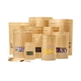 thumbnail image 1 of Bolsa de papel Kraft Bolsa de papel con autosellado y autoportante para envasar bocadillos y frutos secos, 1 of 1
