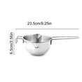thumbnail image 3 of Gnmfd Stainless Steel Chocolate Melting Bowl Over Water, Double-Layer Heat Melt Pot for Baking, Hot Chocolate, Candy Making, Holiday Desserts, Party Treats, 3 of 6