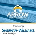 thumbnail image 2 of Arrow Select 8 x 8 x 8 ft Blue Grey Steel Storage Shed, 2 of 6