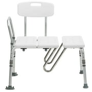 Drive Medical Splash Defense Transfer Bench with Curtain Guard Protection