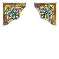 thumbnail image 5 of CHLOE Anelisa Victorian Tiffany-glass Window Panel 10" Wide, 5 of 5