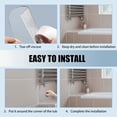 thumbnail image 5 of 2 Pieces Bathtub Corner Splash Guard， Arcylic Material Corner Guard Shower Bathtub Guard， Bathroom Bath Tub Splash Guards， with Transparent 3M Tapes for Bathtub Guard (Transparent), 5 of 5