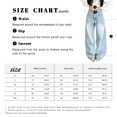 thumbnail image 5 of Mrmall Blue Sparkly Rhinestone Wide‑Leg Jeans for Women Loose Fit Y2K Denim Pants, 5 of 6