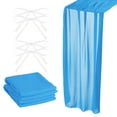 thumbnail image 1 of 2 Paquete 10 Pies Chifón Mesa Camino 28 x 120 Pulgadas Rústico Gasa Mantel Transparente Lago Azul Unique Bargains, 1 of 6