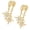 Gold-color, variant on Convertible Star Earrings with Detachable Double Pendant Stylish Sparkling Zircon Ear Accessories for Women