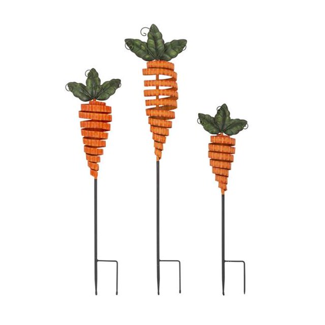 IMAX 23341-3 Carotte Jardin Piquets - Lot de 3