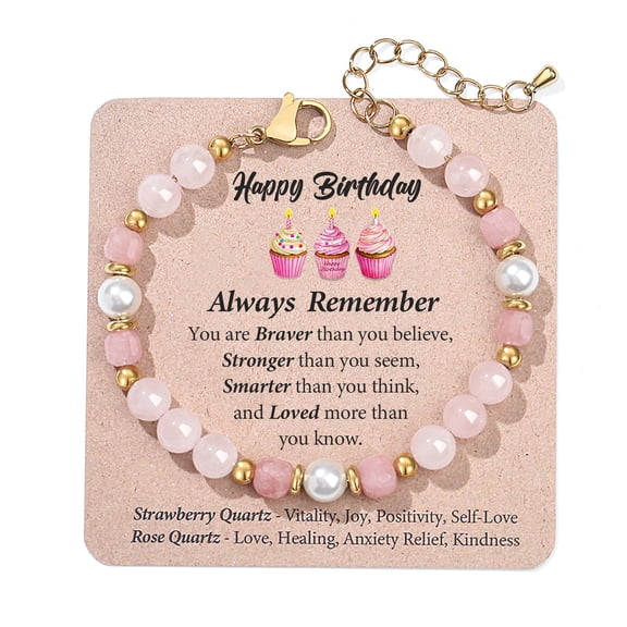 THEMEROL Birthday Gifts for Women Her Teen Girls Bracelet for 13th 14th 15th 16th 18th 21st 20th 30th 40th 50th Unique Birthday Gifts 10 12 14 16 18 Year Old Gift Friend Sister Mom Bracelets