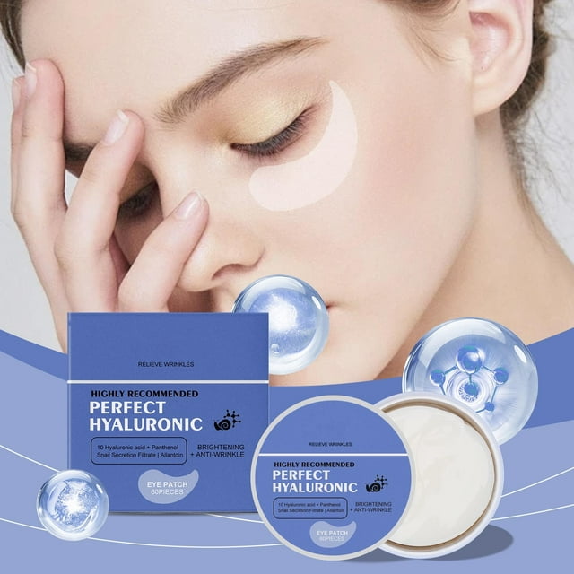 Qocolhg Soin Personnel Liquidation! Masque pour les Yeux Anti-Rides Nourrit et Réduit les Cernes Ridules Resserre et Revitalise Hydratant 60 Pcs, Cadeaux pour Femmes