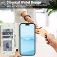 thumbnail image 2 of Compatible for iPhone 17 Pro Max Wallet Case with Wrist Strap, Women Girls Flower Pattern PU Leather Shockproof Protective Folio Cover with Card Holder Kickstand for iPhone 17 Pro Max, Pattern-D, 2 of 10