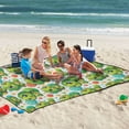 thumbnail image 5 of Extra Large Picnic Beach Blanket Waterproof Sand Proof Portable Outdoor Mat Baby Turtle and Ball 80x118, 5 of 9