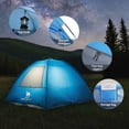 thumbnail image 3 of CAMEL Beach Tent 2-3 Person UPF 50+ Sun Shelter Easy Setup Tent Portable Beach Tent Outdoor Aqua Blue, 3 of 7