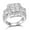 A-Princess Cut, variant on SFTING Rings for Women 18K Gold Plated Princess Cut Engagement Rings for Women 5A CZ Size 7